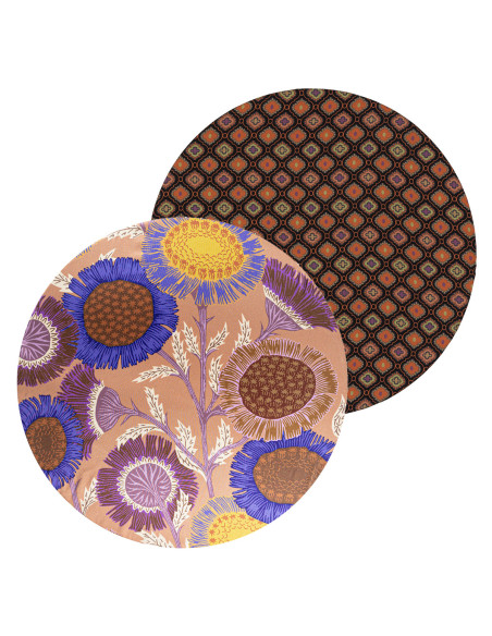 2 sottopiatti effetto seta: Girasole, Crochet