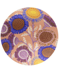 2 sottopiatti effetto seta: Girasole, Crochet 2
