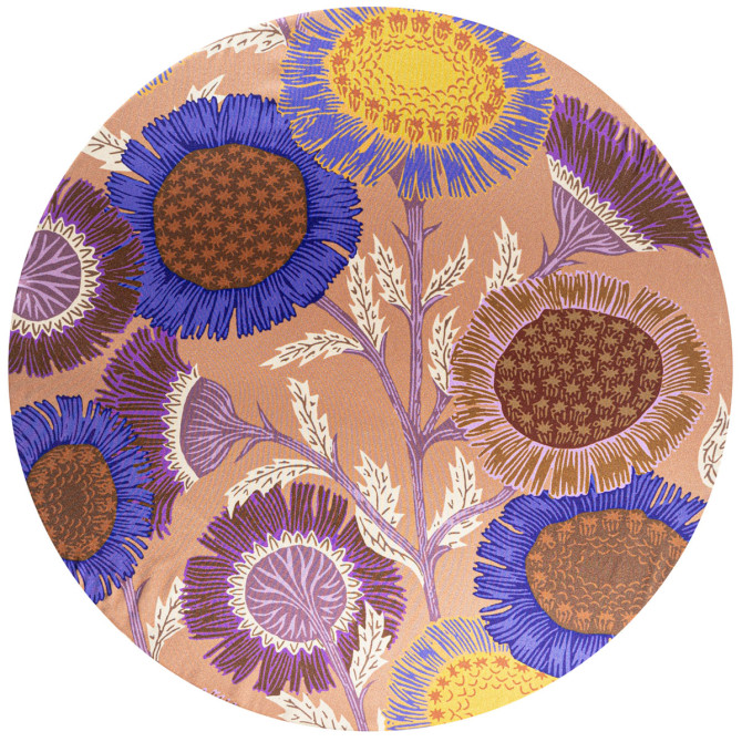 2 sottopiatti effetto seta: Girasole, Crochet