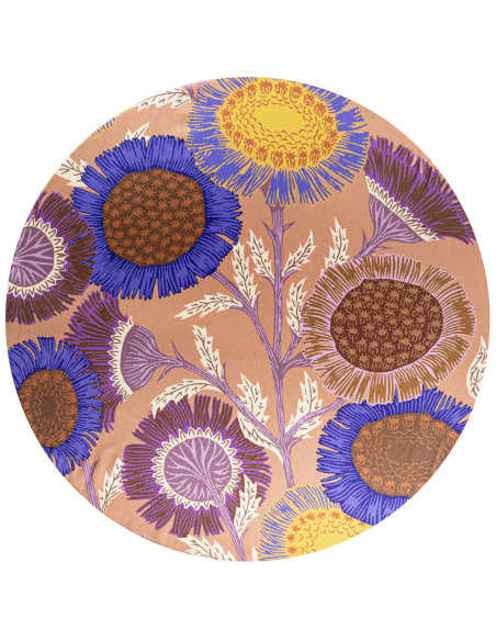 2 sottopiatti effetto seta: Girasole, Crochet