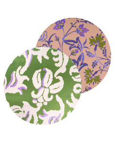 2 sottopiatti effetto seta: Elisir Verde, Marigold