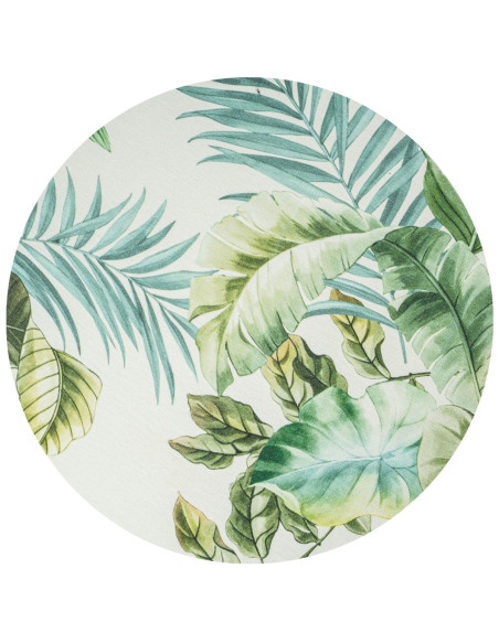 2 sottopiatti cotone: Plumage Verde, Fleur Verde