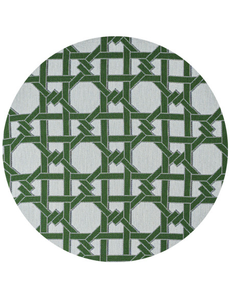 2 sottopiatti cotone: Vaso Grigio, Intreccio Verde