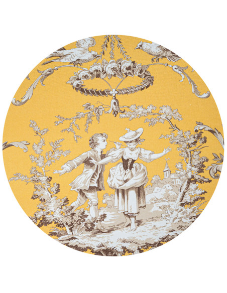 4 sottopiatti cotone: Maria Antonietta Giallo, Bouganville nera, Tucano, Orchidea gialla