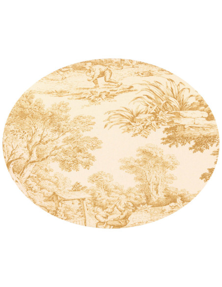 Sottopiatto Toile de Jouy Senape