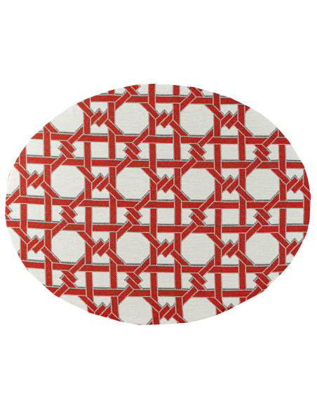 Sottopiatto Intreccio Rosso