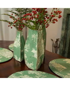 Tavola 22 in Cotone Oriente Verde 2