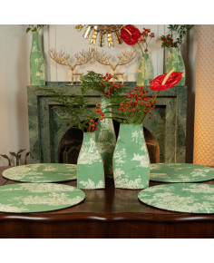Tavola 22 in Cotone Oriente Verde