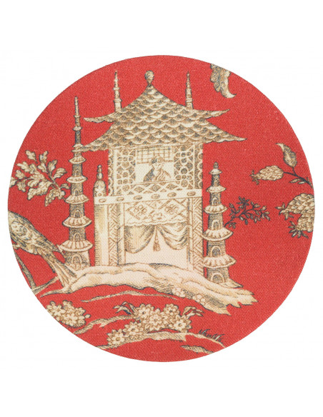 Segnaposto Oriente Rosso