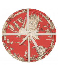 Set 3 Sottopiatti - Oriente Rosso