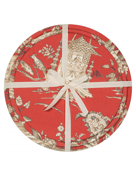 Set 3 Sottopiatti - Oriente Rosso