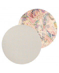 2 sottopiatti cotone: Pasley, Vichy azzurro