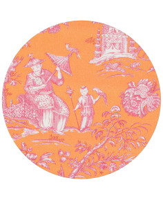 Set 3 Sottopiatti - Oriente Arancio 2